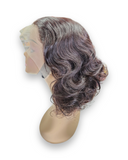 16" 13x4 Transparent Lace Human Hair Bounce Curl Bob