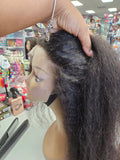 26" 13x4 HD Lace Kinky Straight Human Hair Wig
