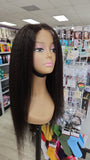 26" 13x4 HD Lace Kinky Straight Human Hair Wig