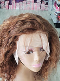 18" 13x4 HD Lace Deep Wave Human Hair Wig